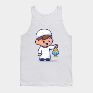 Moslem Boy Holding Lantern Tank Top